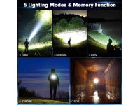 wsiiroon LED Flashlights High Lumens Rechargeable, Powerful ...