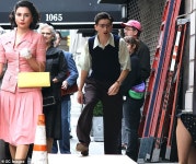 Movie star looks unrecognizable with glasses and mustache fi...