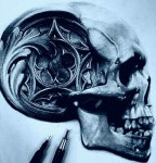 skull de 동열 이 | Desenhos para tatuagem, Tatuagens impression...