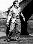 James Dean the giant standing by a bridge | 배우