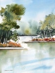 Cottonwood Bend - Original watercolor | 풍경화, 그림