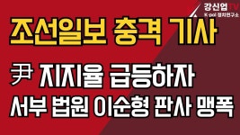 윤대통령 지지율 오르자 조선일보도 이순형 판사 맹폭 - 정치, 사회 갤러리 윤대통령  지지율  오르자  조선...