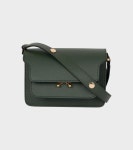 마르니- 마르니 Mini Trunk Saffiano Bag Green | 트렌비 마르니- 마르니 Mini T...