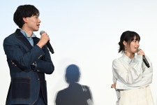 더쿠 - 영화 「물은 바다를 향해 흐른다」 공개 기념 무대 인사 - 히로세 스즈, 오오니시 리쿠, 토즈카 준...