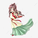 서서 플루트를 연주하는 고대 소녀, 유물, 한푸, 기사 PNG 일러스트 및 PSD 이미지 무료 다운로드 - ...