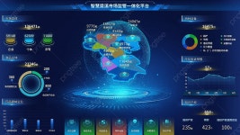 지혜 양 계 시장 감독 일체화 플랫폼 템플릿 PSD 다운로드, 디자인 자료 다운로드