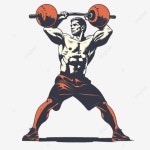 선수 역도 리프팅 케틀벨 복고풍, 운동 선수, 역도 선수, 리프팅 PNG 일러스트 및 이미지 에 대한 무료 ...