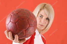 여자 핸드볼 선수 — 스톡 사진 © grafvision #6871909 여자 핸드볼 선수