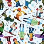 스키 선수 스티커 스톡 벡터 - ©mocoo2003 10499790 스키 선수 스티커