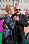니키타 mikhalkov 및 러시아어 여배우 레나타 litvinova. — 스톡 에디토리얼 사진 © magi...