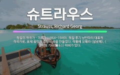 🌟슈트라우스: 독일의 작곡가ㆍ지휘자(1864~1949). 독일 후기 낭만파의 대표적 작곡가로, 표제 음악적....