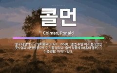 🌟콜먼: 영국 태생의 미국 영화배우(1891~1958). ‘콜먼 수염’이라 불리었던 콧수염과 세련된 풍모로....