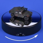 트럼페터 자동 회전 턴테이블 모형 프라모델 건담 피규어 전시회 전시용 유튜브 촬영용 소품, 트럼페터_자동턴테...