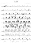 HURT - ROY HAMILTON 드럼 Tab (드럼+가사+반주) 악보, 무료 반주기 프로그램