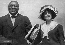Jack Johnson (1878-1946), American boxer and first African A...