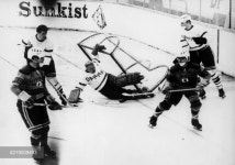 Ice Hockey 1967 World Championship Match in Vienna , Austria...