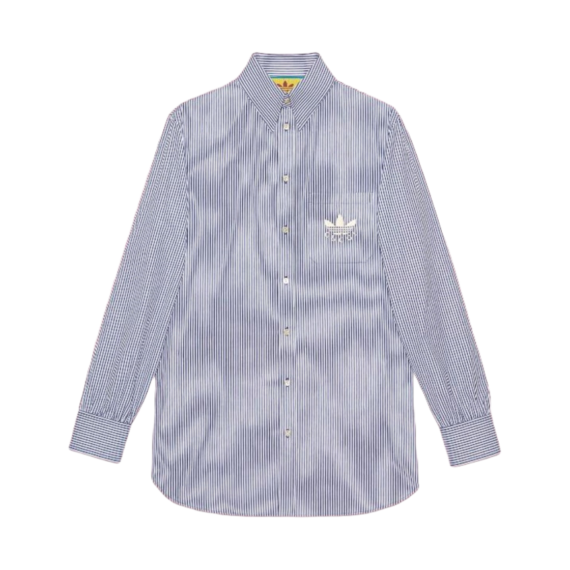 Gucci x アディダスストライプコットンシャツブルーホワイト Gucci x アディダスストライプコットンシャツブルーホワイト